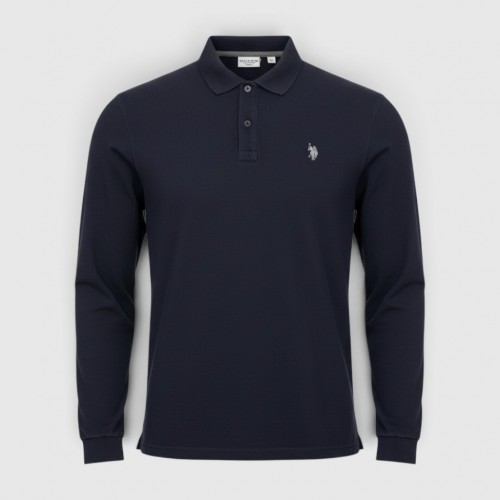 U.S. Polo Assn. Navy Μακρυμάνικο Polo Shirt  Ανδρικό / Pre-Owned